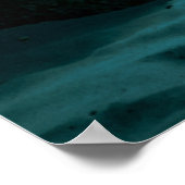 Blue Angelfish Onderwater Aquarium Fish Tank Lover Poster (Hoek)