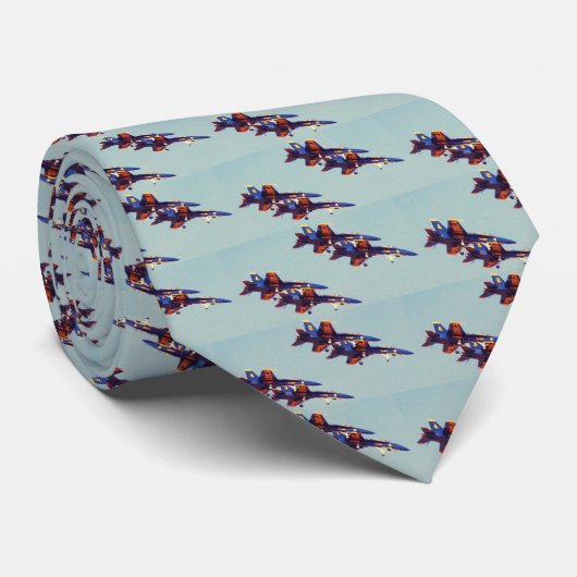 Blue Angels 08 2, Blue Angels 08 2, Blue Angels... Stropdas (Opgerold)