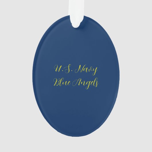 Blue Angels Acryl Ornament (achterkant)
