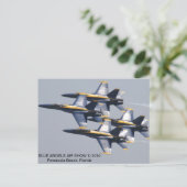 Blue Angels Air Show 7/2010 Briefkaart (Staand voorkant)