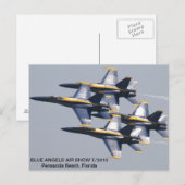Blue Angels Air Show 7/2010 Briefkaart (Voorkant / Achterkant)