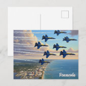 Blue Angels bij Pensacola Florida Briefkaart (Voorkant / Achterkant)