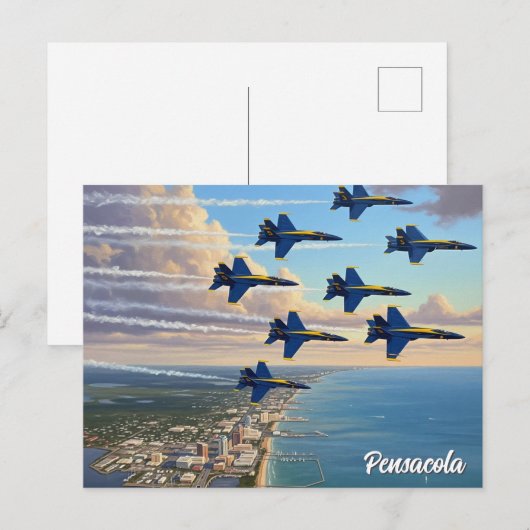 Blue Angels bij Pensacola Florida Briefkaart (Voorkant / Achterkant)