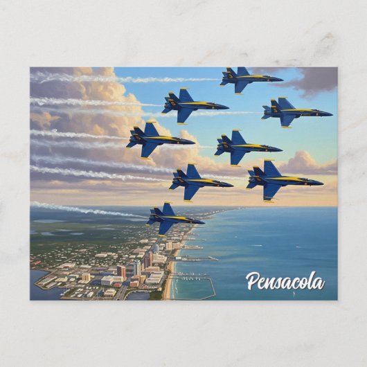 Blue Angels bij Pensacola Florida Briefkaart (Voorkant)
