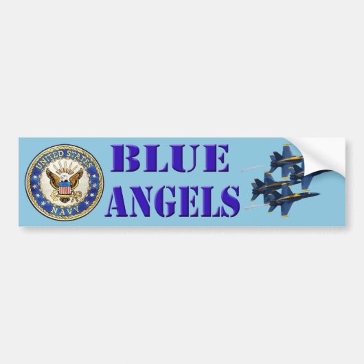 Blue Angels Bumpersticker (Voorkant)