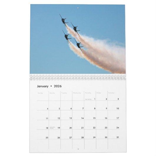 BLUE ANGELS CALENDAR KALENDER (Jan 2026)