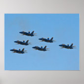 Blue Angels Delta Formation Poster (Voorkant)