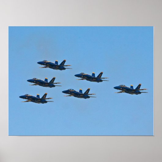Blue Angels Delta Formation Poster (Voorkant)