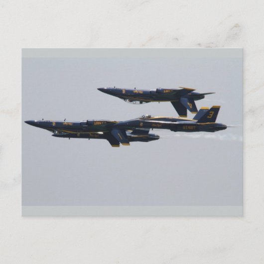 Blue Angels die over Pensacola Beach vliegt, Flori Briefkaart (Voorkant)