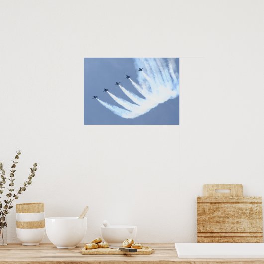 Blue Angels FA-18 Poster (Keuken)