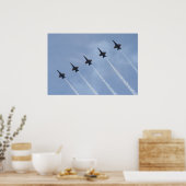 Blue Angels FA-18 Poster (Keuken)