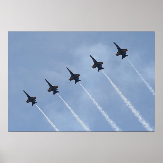 Blue Angels FA-18 Poster (Voorkant)