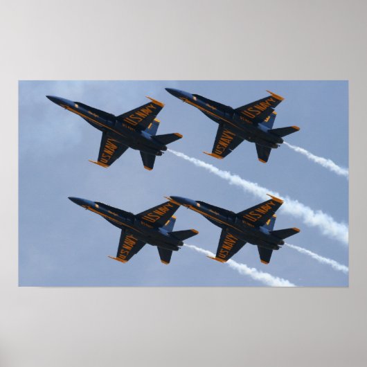 Blue Angels FA-18 Poster (Voorkant)