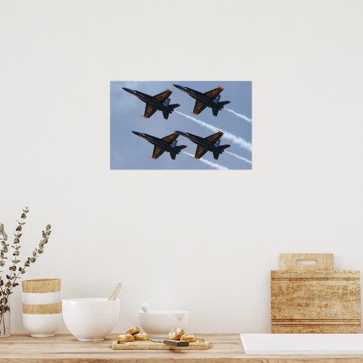 Blue Angels FA-18 Poster (Keuken)
