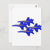 Blue Angels Formation Briefkaart (Voorkant / Achterkant)