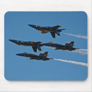 Blue Angels Four Ship Formation Muismat