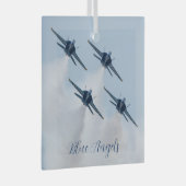 Blue Angels Glass Ornament (Voorkant Rechts)