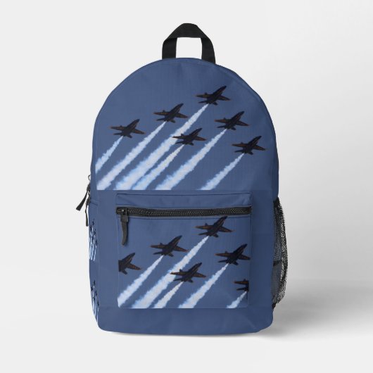Blue Angels Jet Vliegtuigen Flying Boys Rugzak (Voorkant)