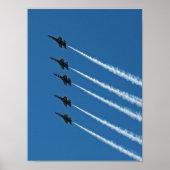 Blue Angels Line Aborst Formation Poster (Voorkant)