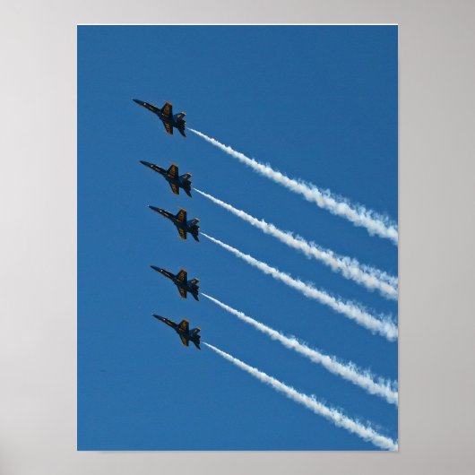 Blue Angels Line Aborst Formation Poster (Voorkant)
