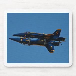 Blue Angels Mirror Afbeelding Formation Mousepad Muismat