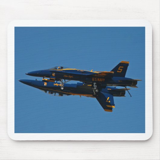 Blue Angels Mirror Afbeelding Formation Mousepad Muismat (Voorkant)