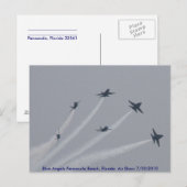 BLUE ANGELS Pensacola Beach, Florida Air Show Briefkaart (Voorkant / Achterkant)
