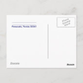 BLUE ANGELS Pensacola Beach, Florida Air Show Briefkaart (Achterkant)