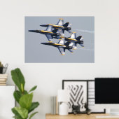Blue Angels Pensacola Florida Poster (Thuiskantoor)