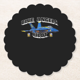 Blue Angels Pilot Childs Blue Angels Pilot Gift Kartonnen Onderzetters