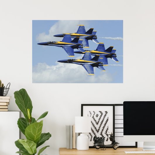 Blue Angels Poster (Thuiskantoor)