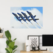 Blue Angels Poster (Thuiskantoor)