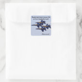 Blue Angels Vierkante Sticker (Tas)