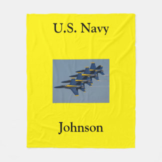 Blue Angels vliegend in formatie US Fleece Blanket