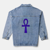 Blue Ankh Denim Jacket (Achterkant)