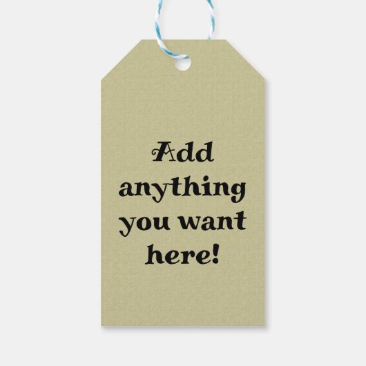 Blue Ankh Gift Label Cadeaulabel (Achterkant)