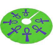 Blue Ankh Kerstboom Rok (Gekanteld)