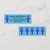 Blue Ankh Profile Card Mini Visitekaartje (Voorkant / Achterkant)