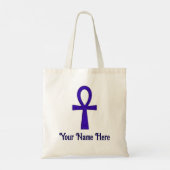 Blue Ankh-Tassen Tote Bag (Achterkant)