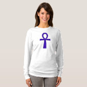 Blue Ankh Volwassen Kleding T-shirt (Voorkant volledig)