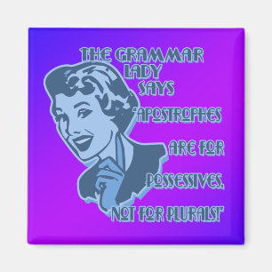 Blue Apostrophes Magnets Magneet