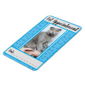 Blue Appointment Card van de lokale Vet Magneet (Linkerzijde)