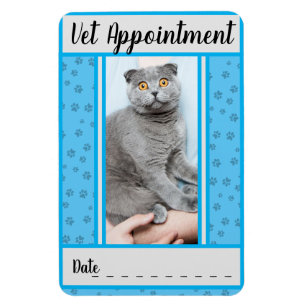 Blue Appointment Card van de lokale Vet Magneet