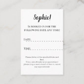 Blue Appointment Card van de lokale Vet Visitekaartje (Achterkant)