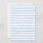 Blue April Showers brengen May Flowers Baby shower Kaart (Achterkant)