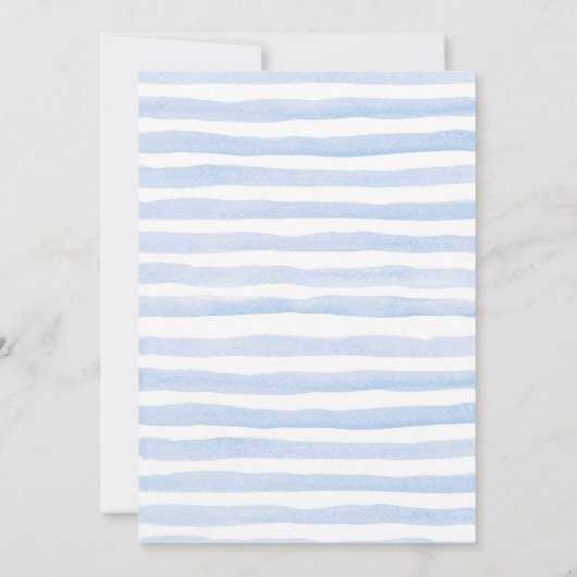 Blue April Showers brengen May Flowers Baby shower Kaart (Achterkant)