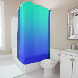 Blue Aqua Douchegordijn