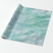 Blue Aqua Mint Ombre Cadeaupapier (Uitgerold)