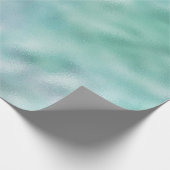 Blue Aqua Mint Ombre Cadeaupapier (Hoek)