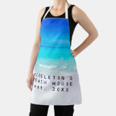 Blue Aqua Ocean Zee Beach Coastal Personal Family Schort (Insitu)